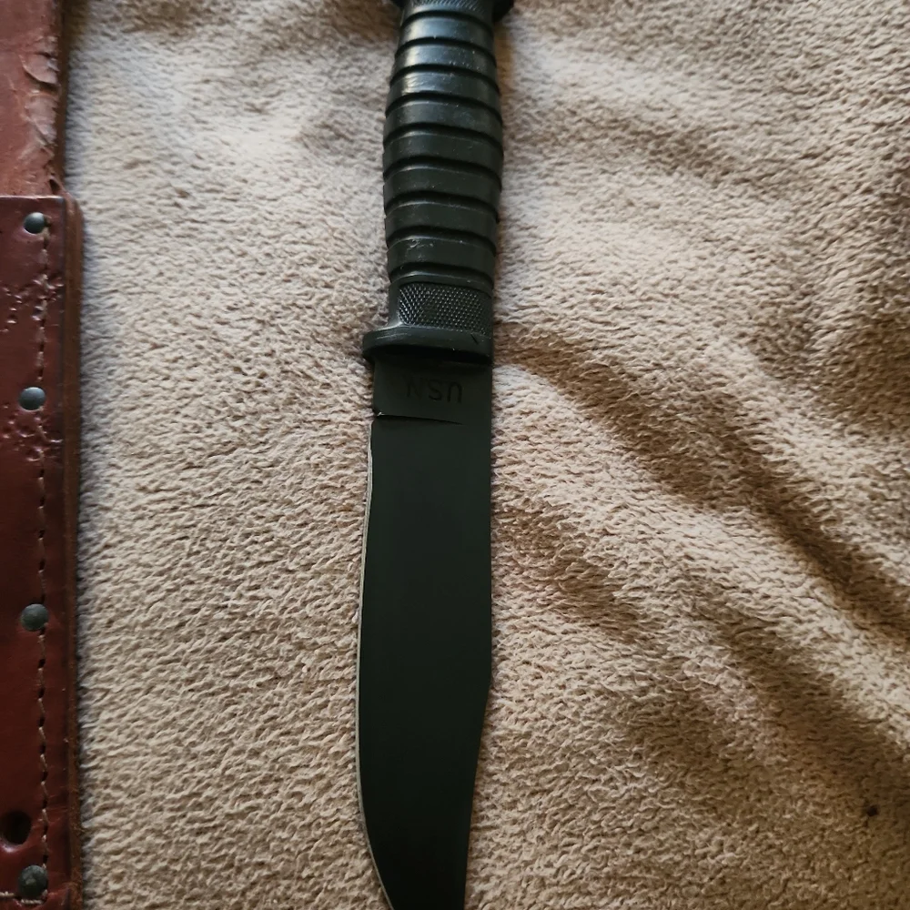 1940 Colonial mark 1 USN knife with original leather sheath - Picture 6 of 12